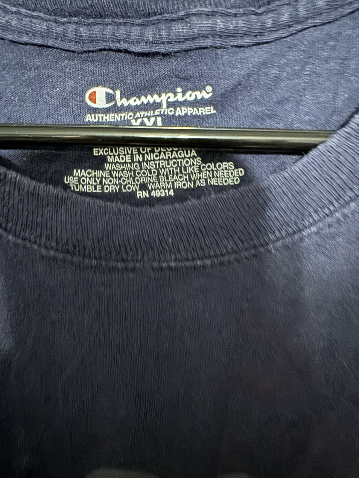 Texas A&M Aggies Tee Shirt Blue Logo Champion Men's Size XXL