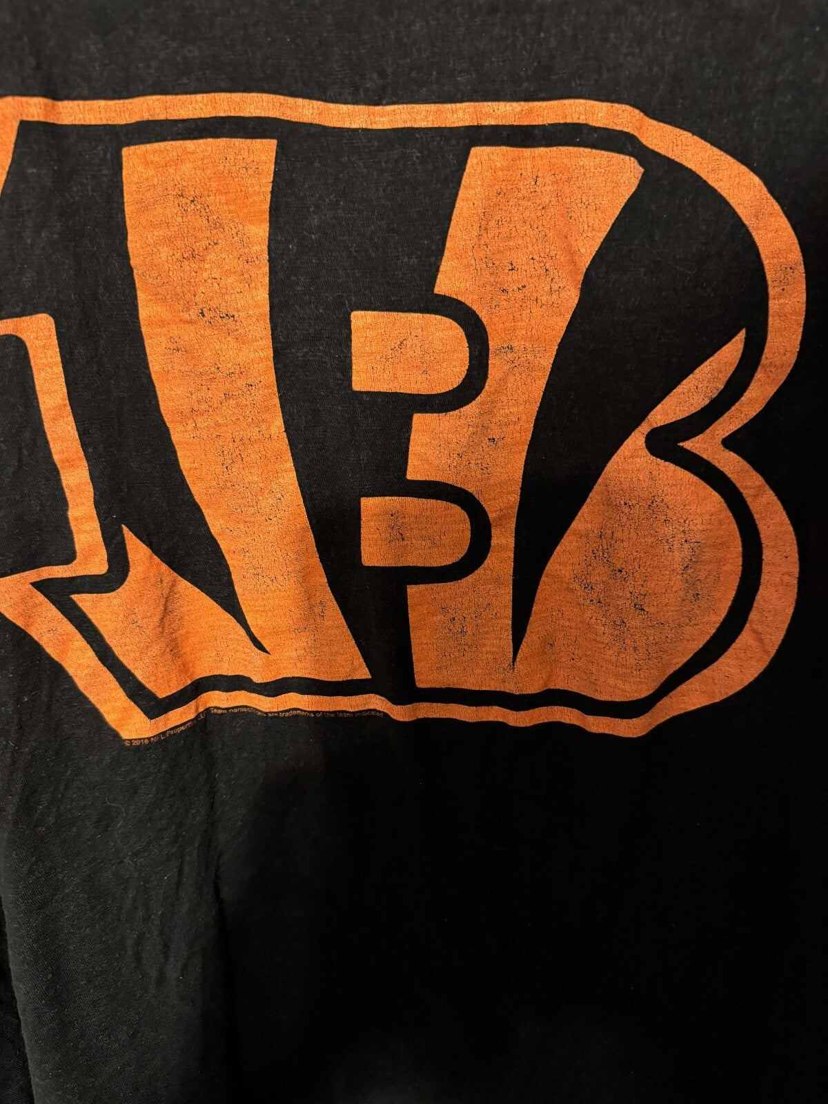 Cincinnati Bengals T-Shirt Black Men’s Size XL Team Apparel