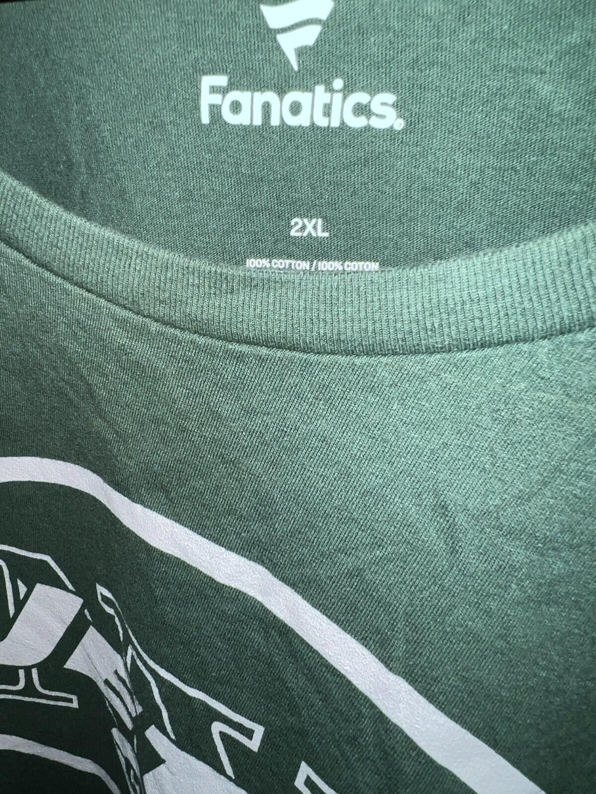 New York Jets Football T-Shirt Fanatics Men's sz XXL Green