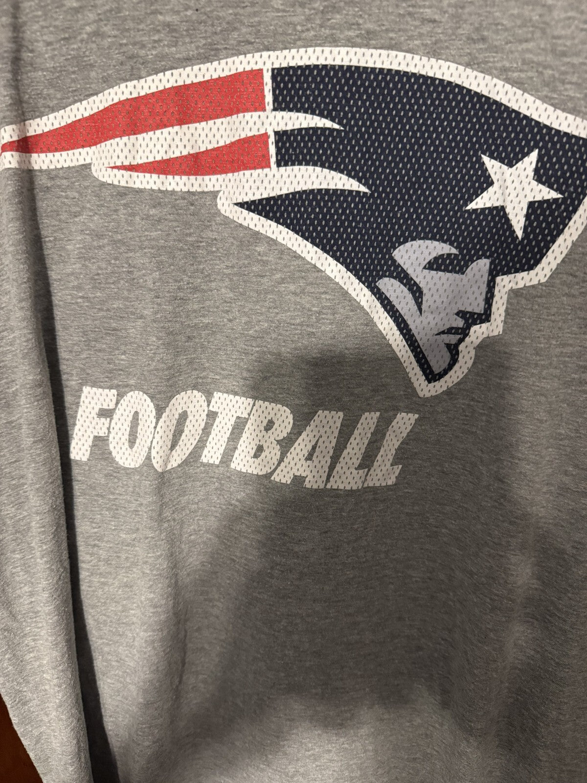 New England Patriots T-Shirt Men L Gray Nike Tee NFL