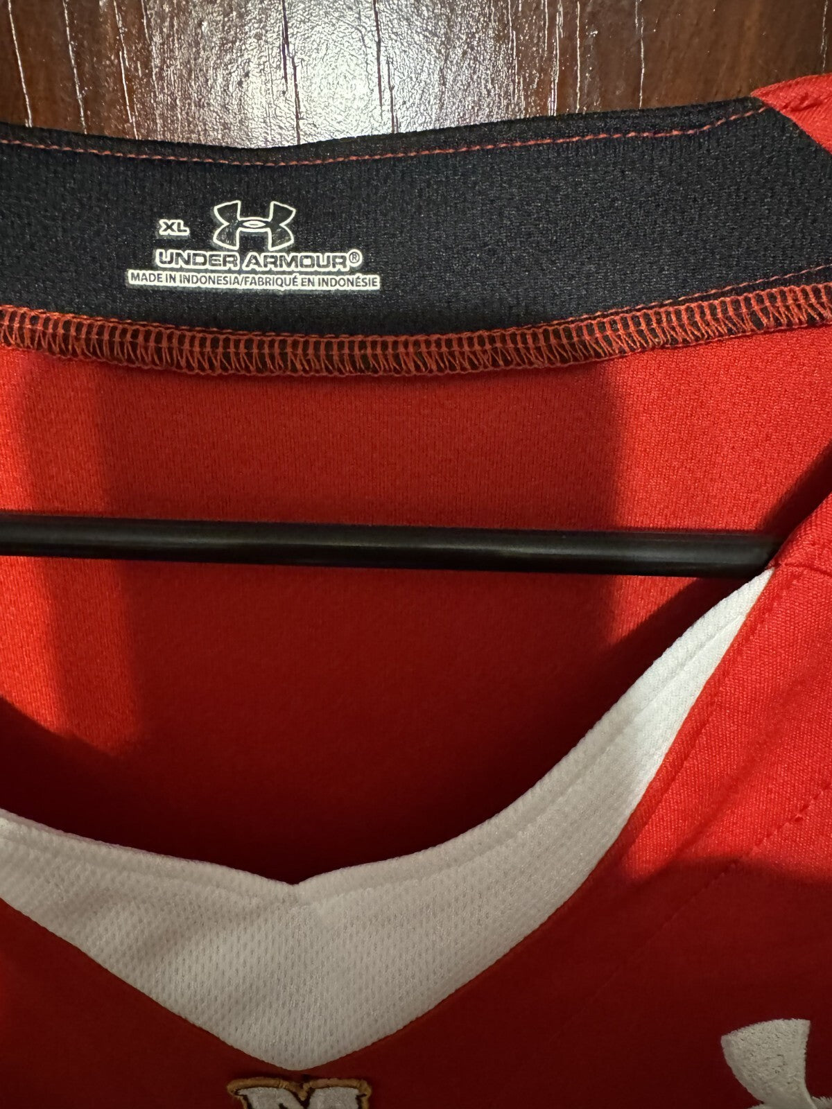 Maryland Terps #5 Under Armour Men's Basketball Jersey Red Size XL