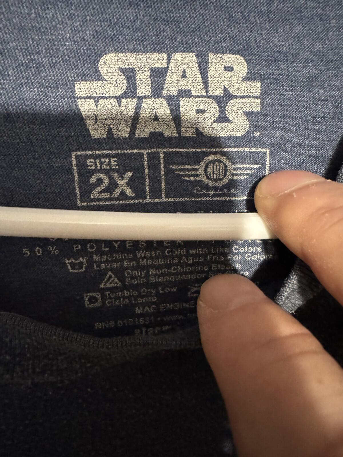 Star Wars Logo T Shirt Men's Size XXL Blue