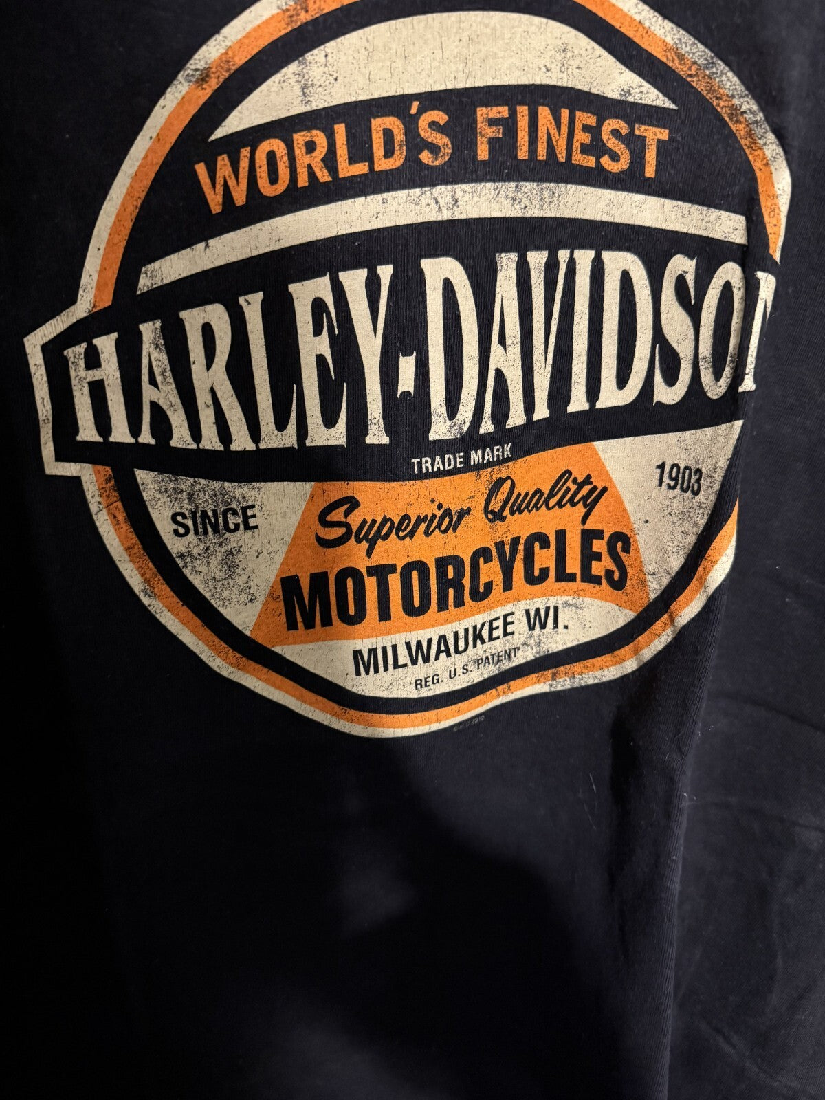 Harley-Davidson of Las Vegas Vintage T Shirt Men's Sz XL Black H-D