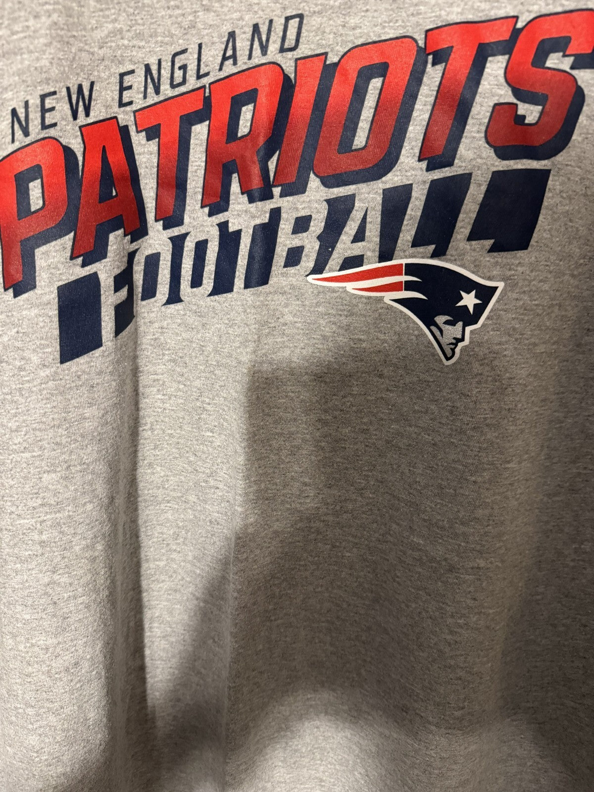 New England Patriots T-Shirt Men 3XL Gray New Without Tags