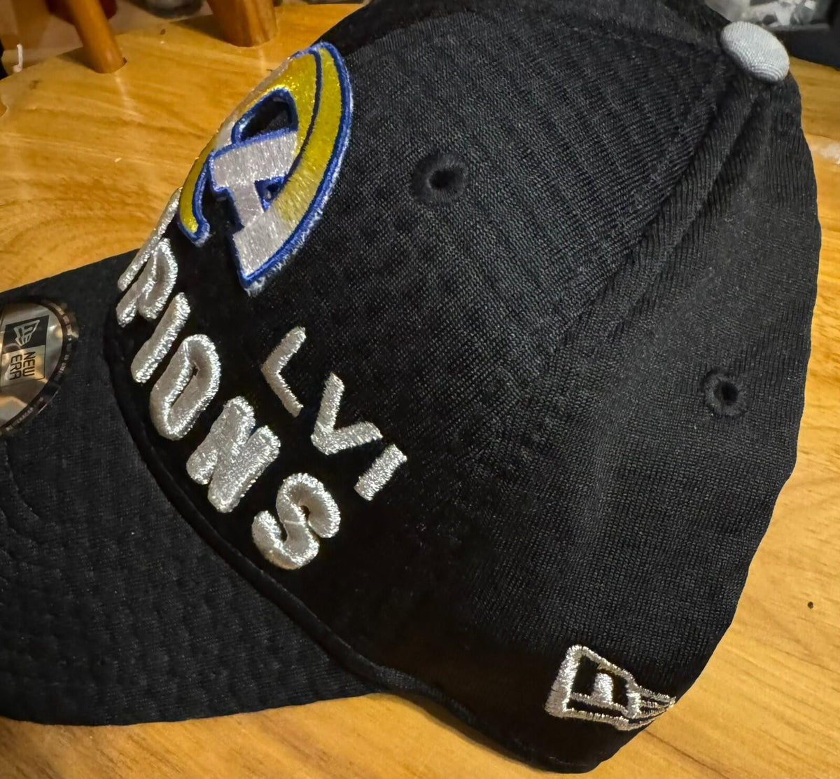Los Angeles Rams Super Bowl LVI Champs New Era Hat Sz OSFA Black NEW WITH TAGS
