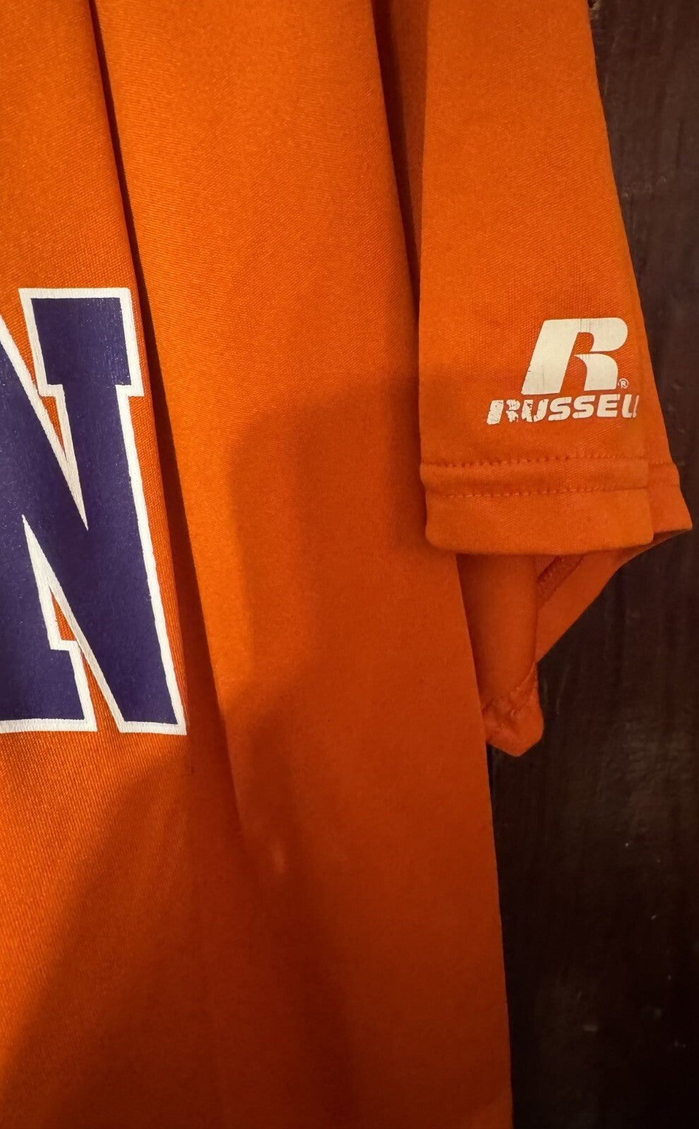Clemson Tigers Russell Athletic T-shirt Men Sz XL ? Orange