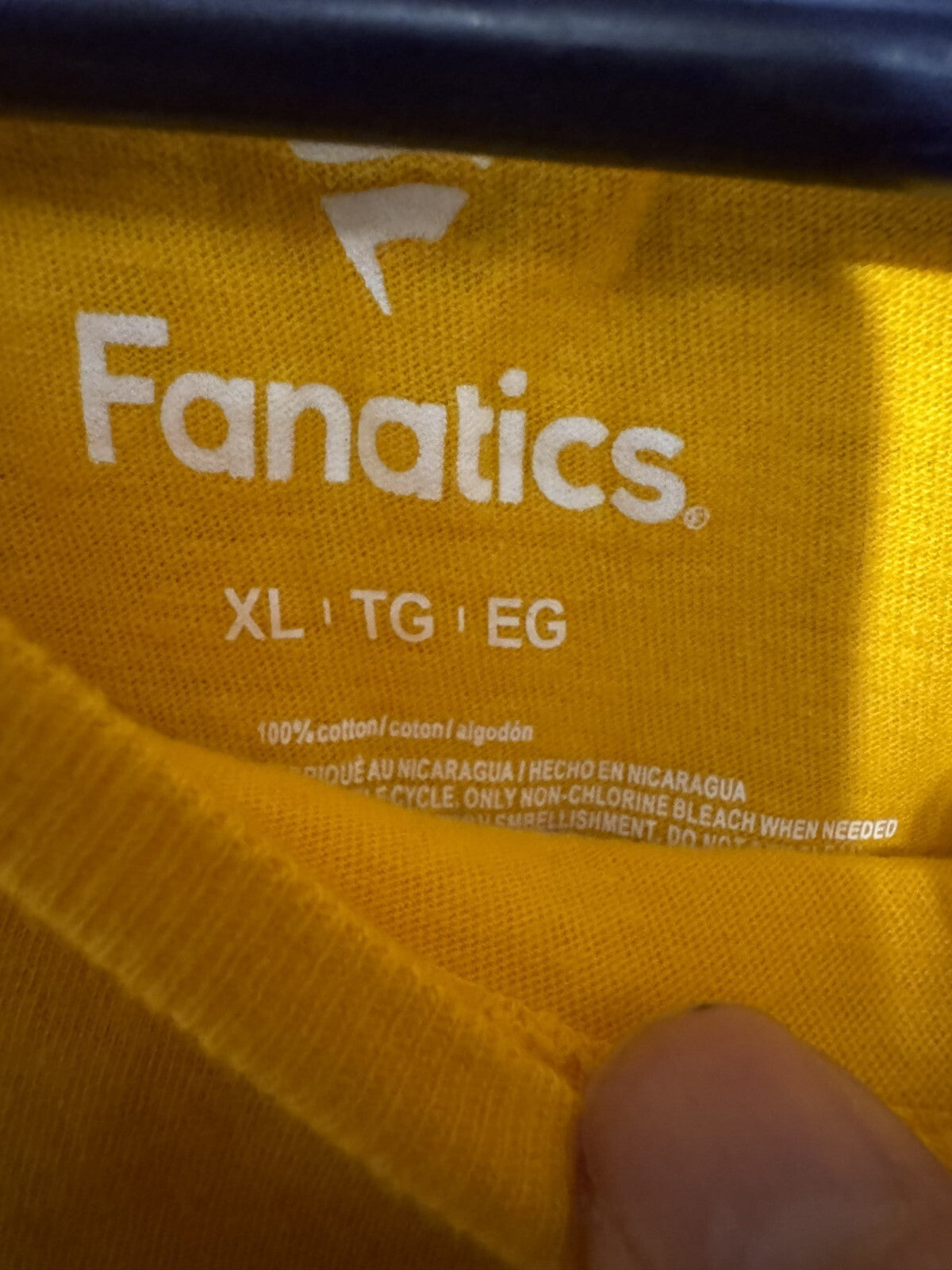 Nashville Predators Yellow Fanatics T Shirt Men's Size XL