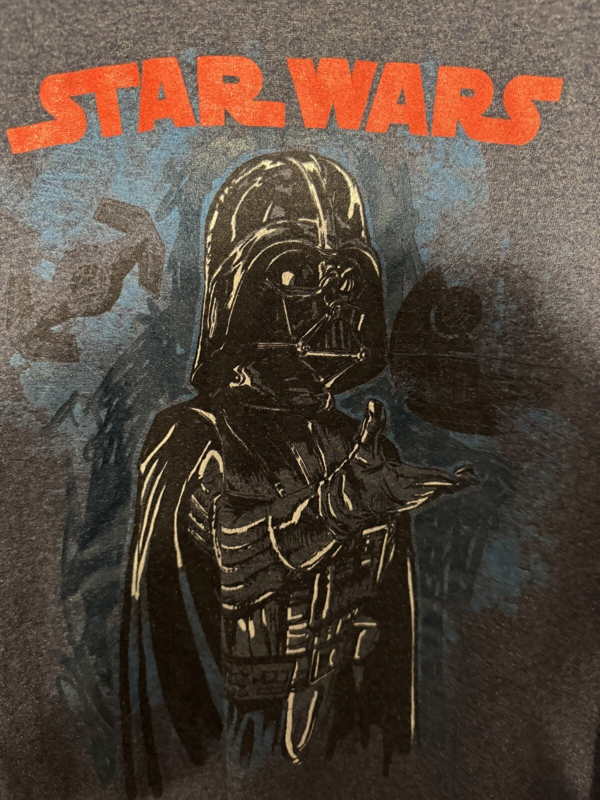 Star Wars Darth Vader T-Shirt Kid's Size L Blue