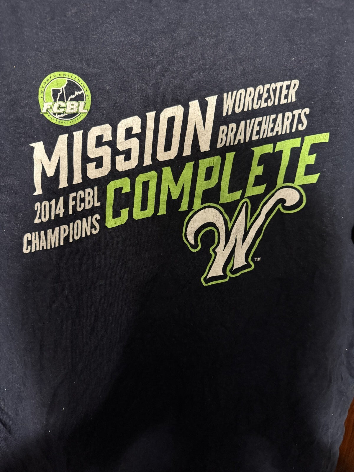 Worcester Bravehearts 2014 Champion t-shirt Blue men size XL