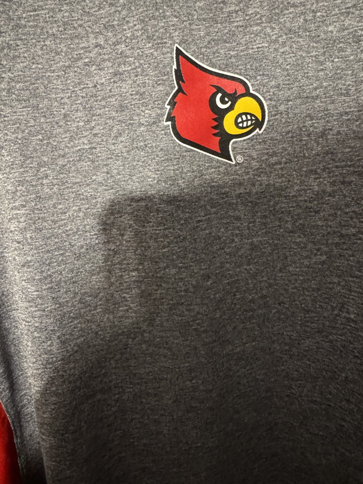 Louisville Cardinals Knights Basketball T-Shirt Men Sz XL Gray