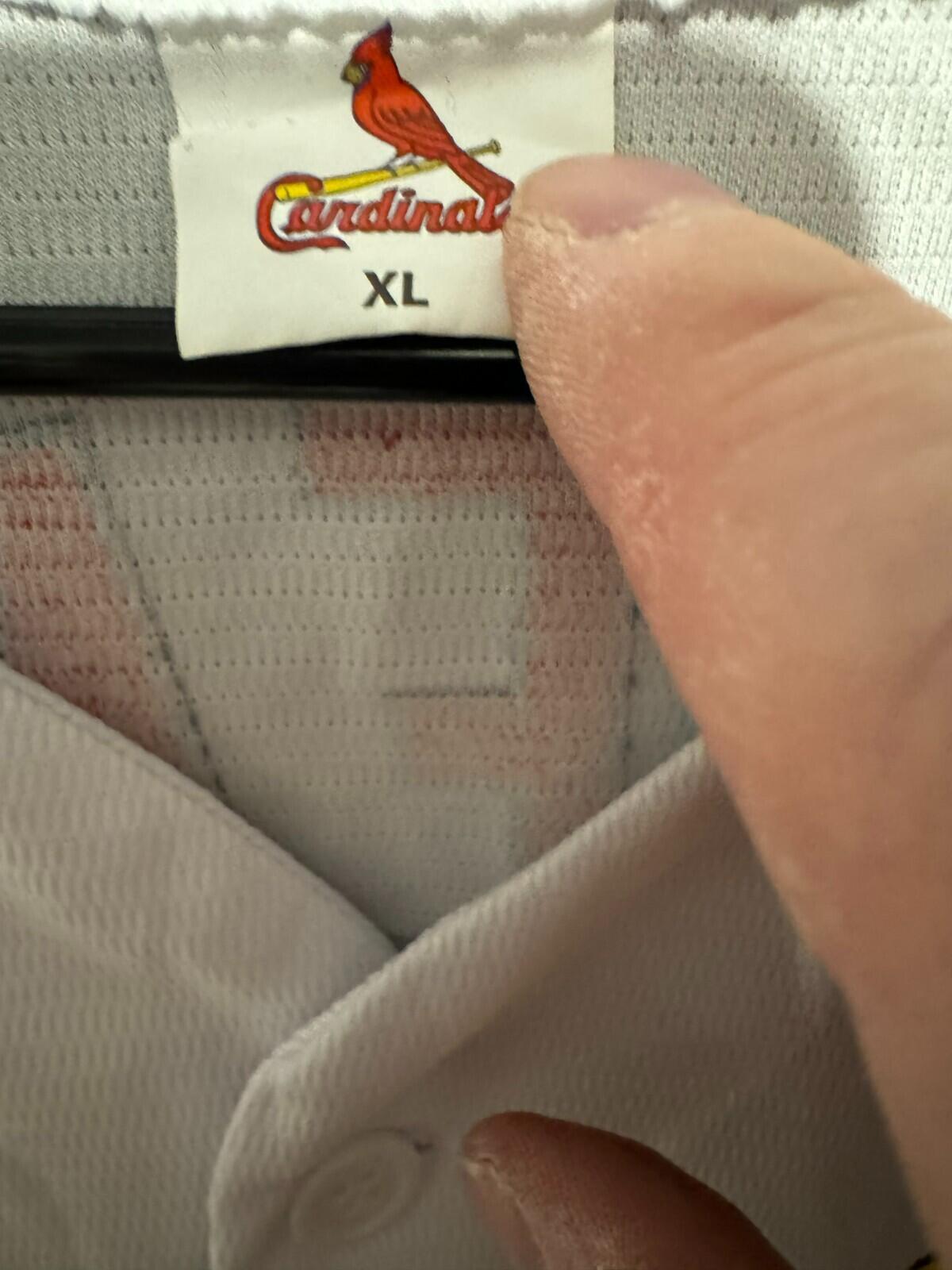 St. Louis Cardinals Chris Carpenter Jersey Size XL SGA White