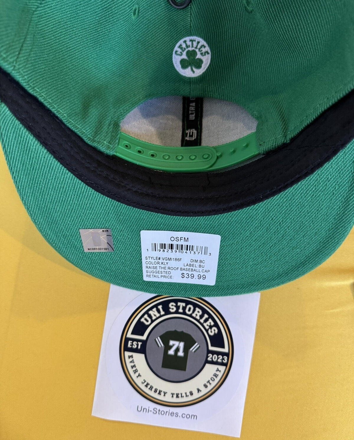 Boston Celtics Ultra Game Snapback hat Green NEW WITH TAGS