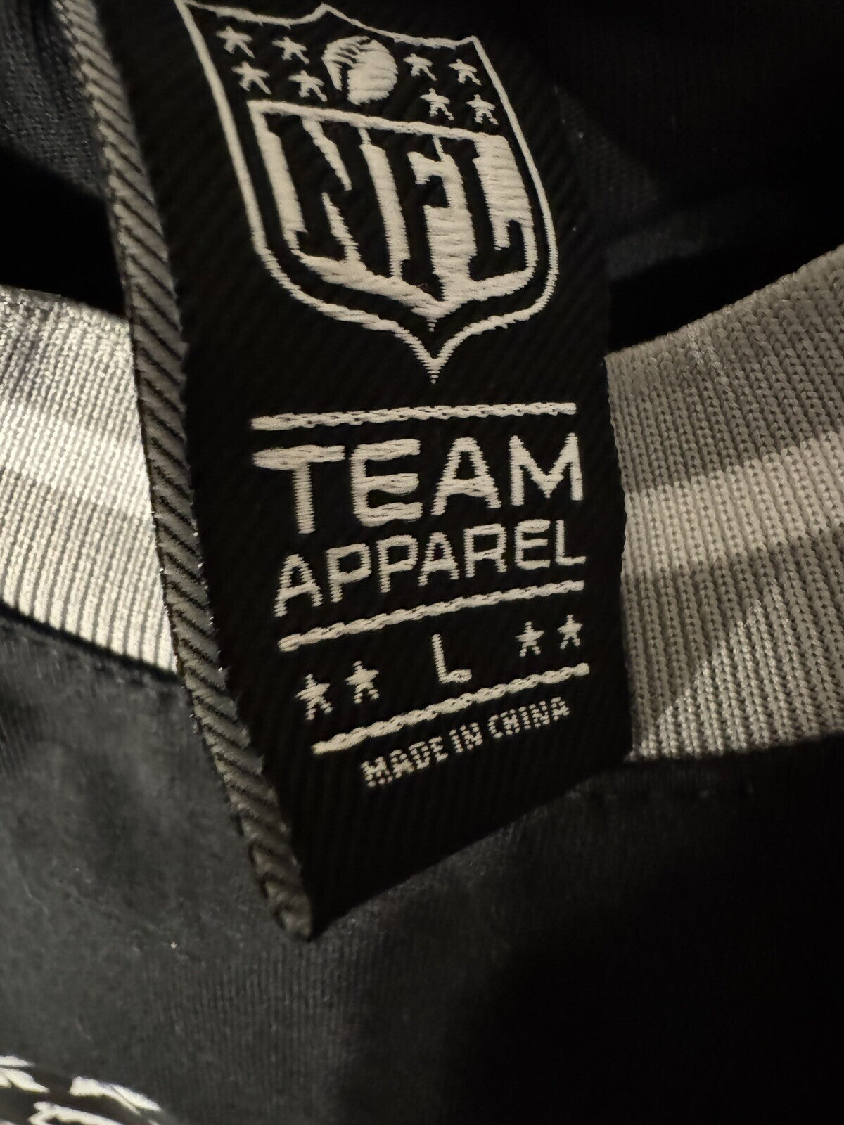 Las Vegas Oakland LA Raiders NFL Black Tee Men sz L NEW WITH TAGS