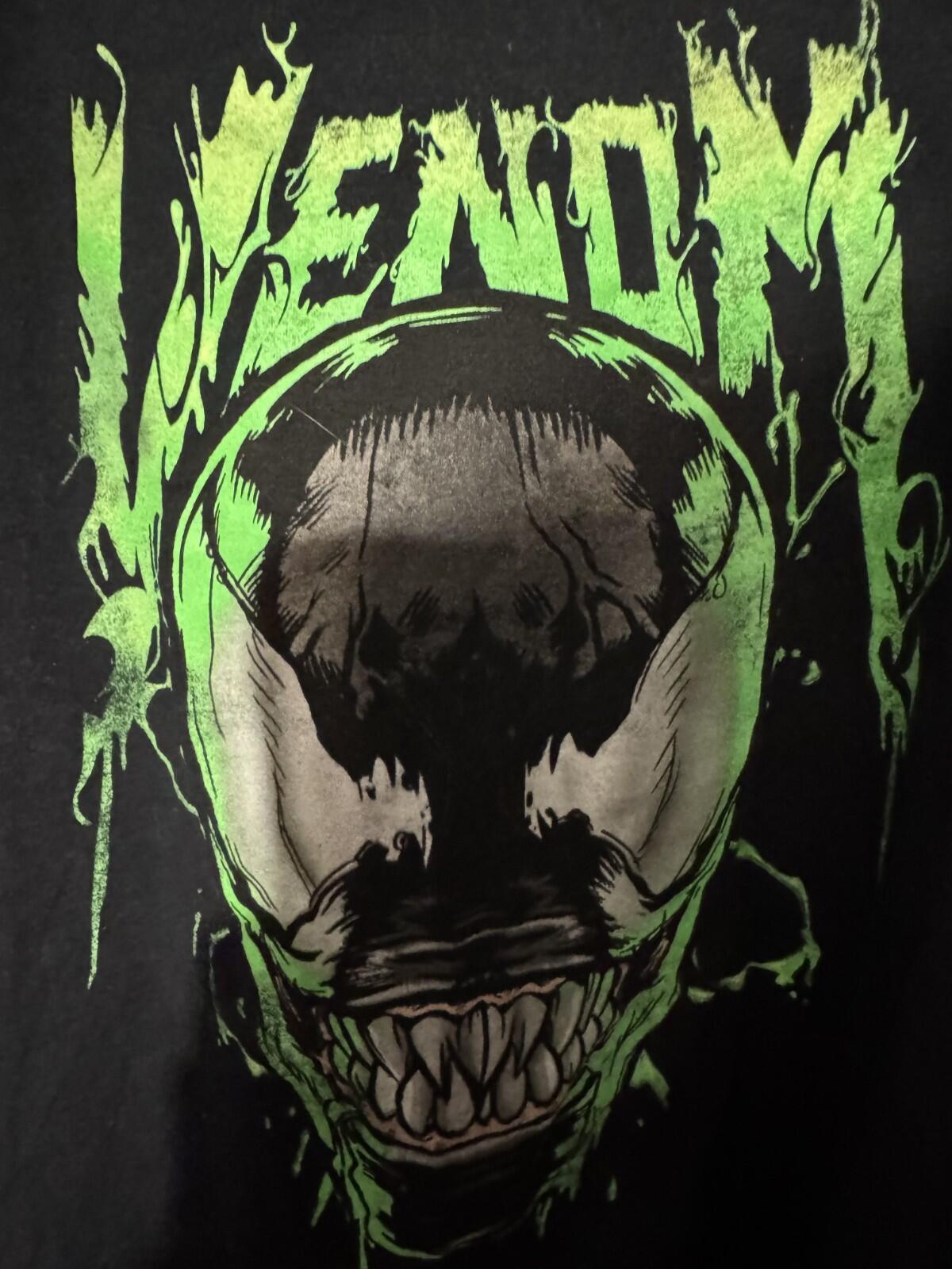 Venom Comic Book Marvel S/S Tee shirt Men's Size L Black