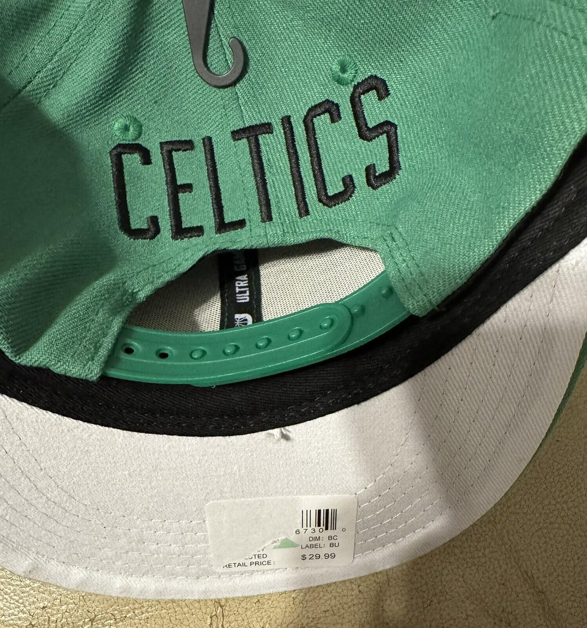 Boston Celtics Ultra Game Snapback hat Green NEW WITH TAGS