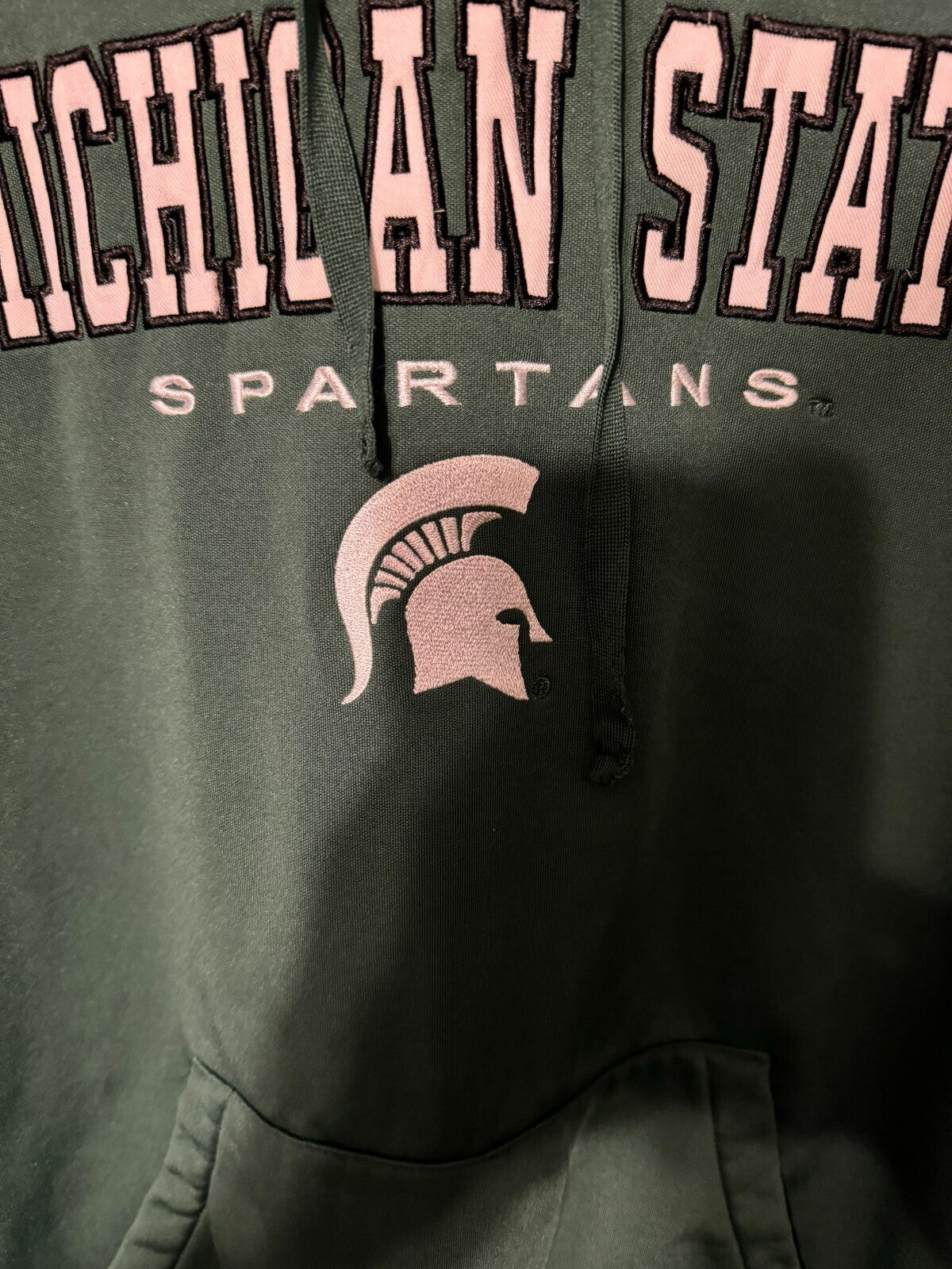 Michigan State Spartans Colosseum hoodie Green Men Sz L