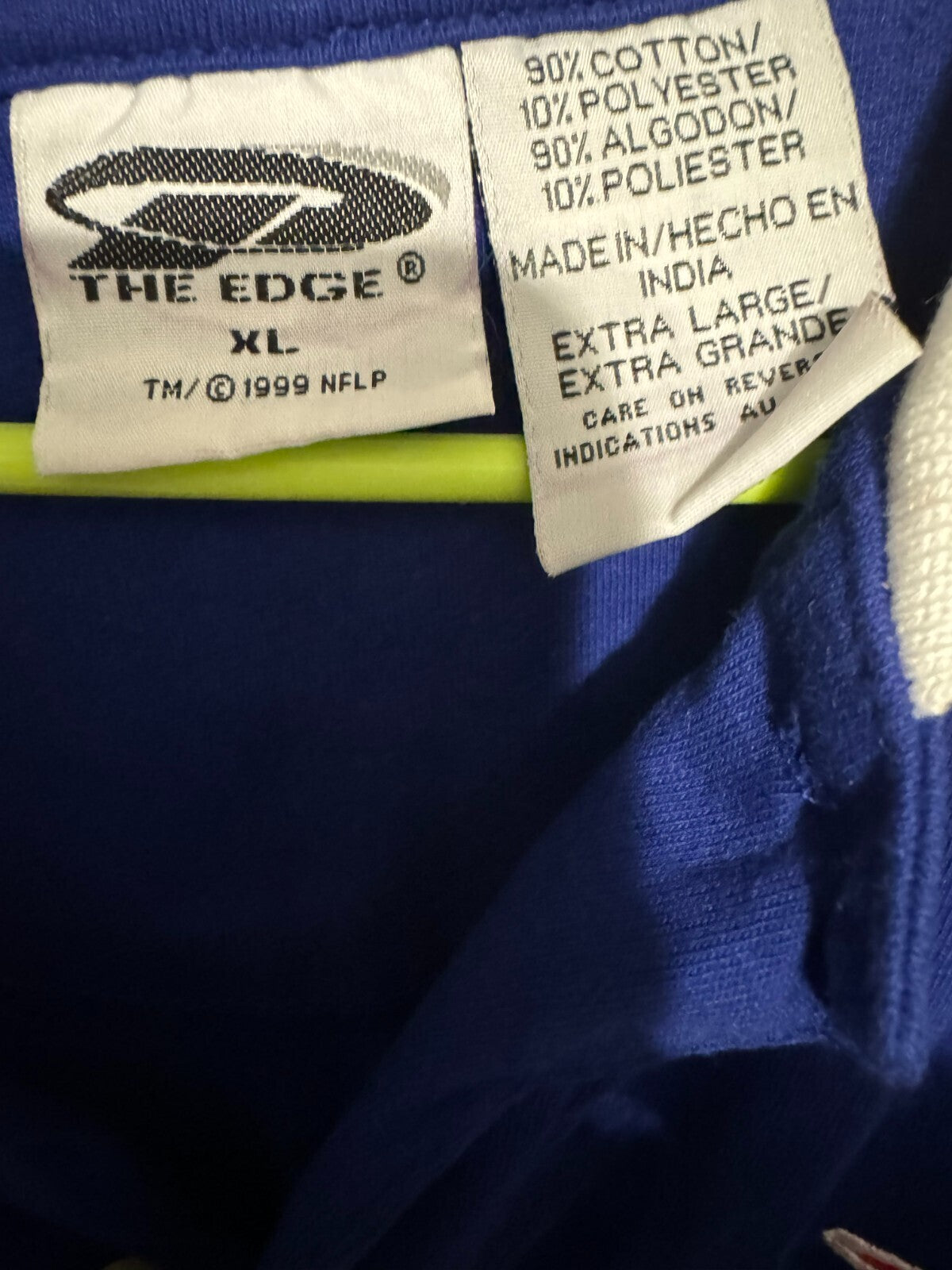 New England Patriots Vintage 1990's Men Size XL Blue Polo