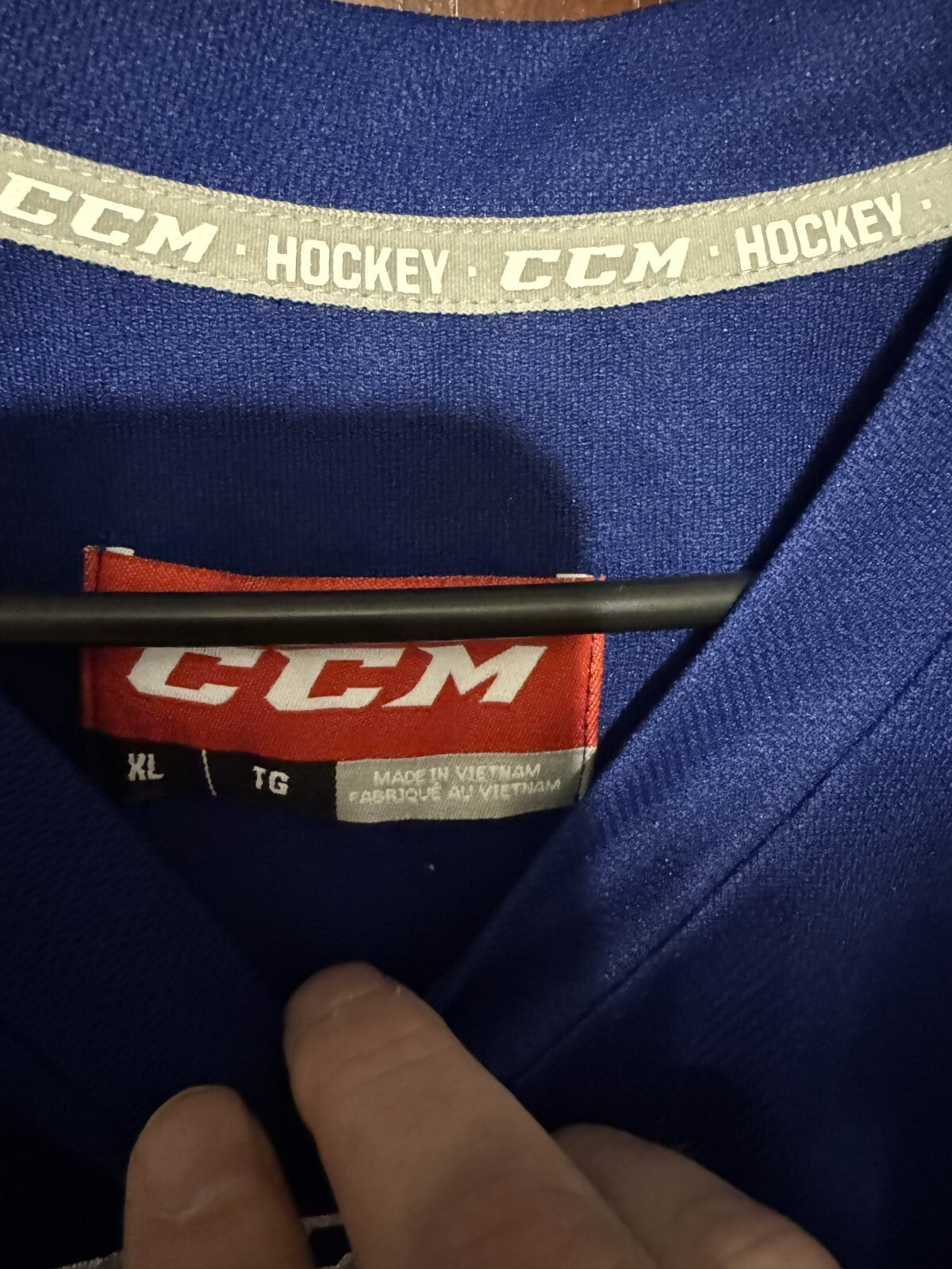 CCM Blank Practice Hockey Jersey Blue Men’s Size XL