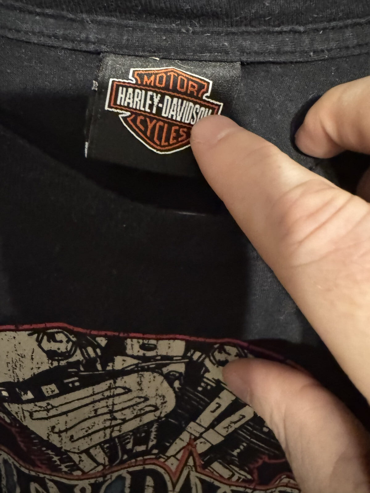 Harley-Davidson of Lake George NY T-Shirt Men's Sz XL Black