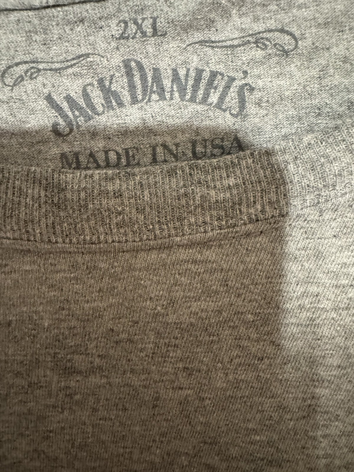 Jack Daniels Old Number 7 Gray T-Shirt Men Size XXL