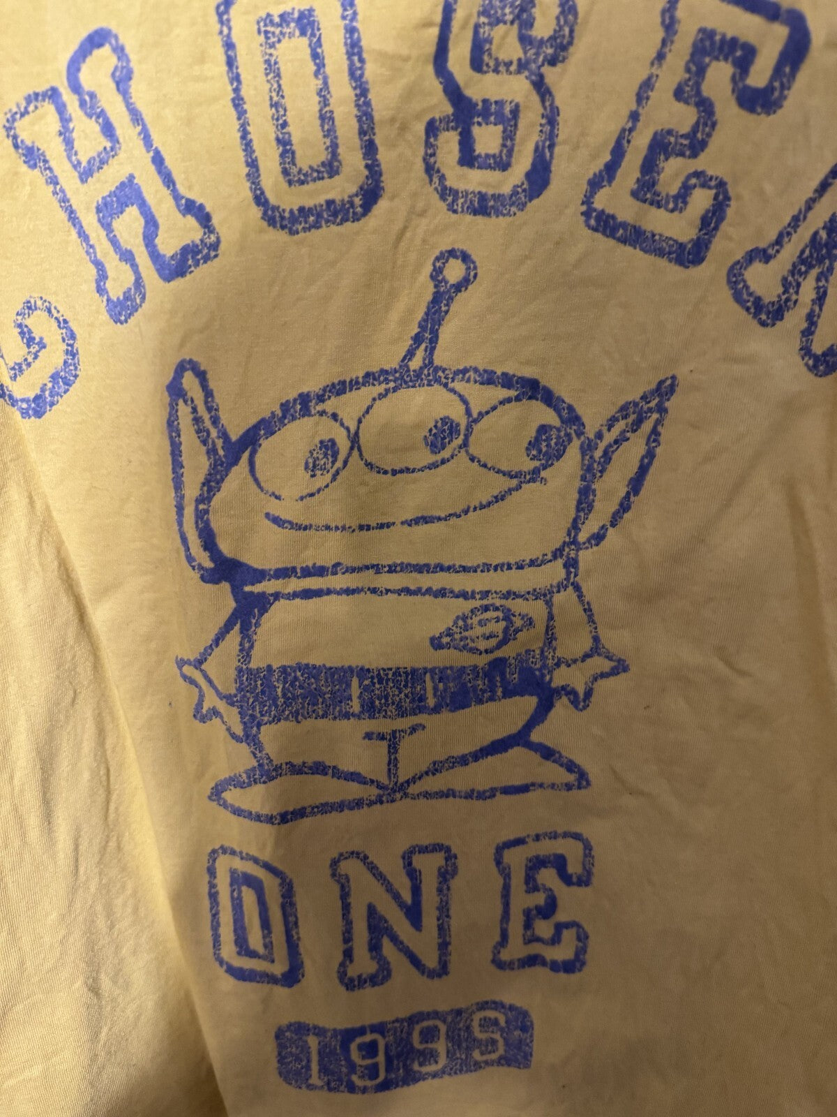 Toy Story Alien Disney T Shirt Yellow Men's Size 2XL