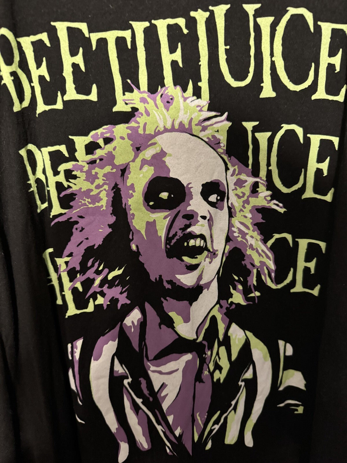 Beetlejuice Short Sleeve T-Shirt Men 3XL Black