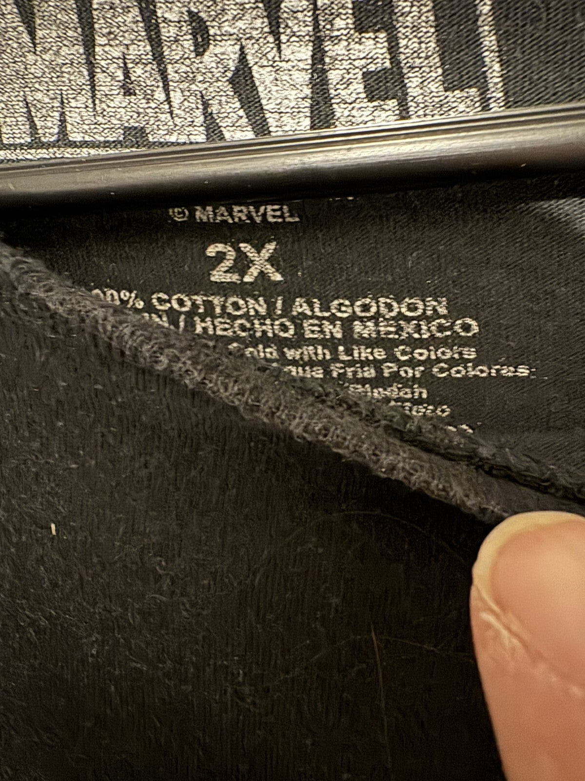 Marvel Avengers Long Sleeve Tee shirt Men's Sz 2XL Black