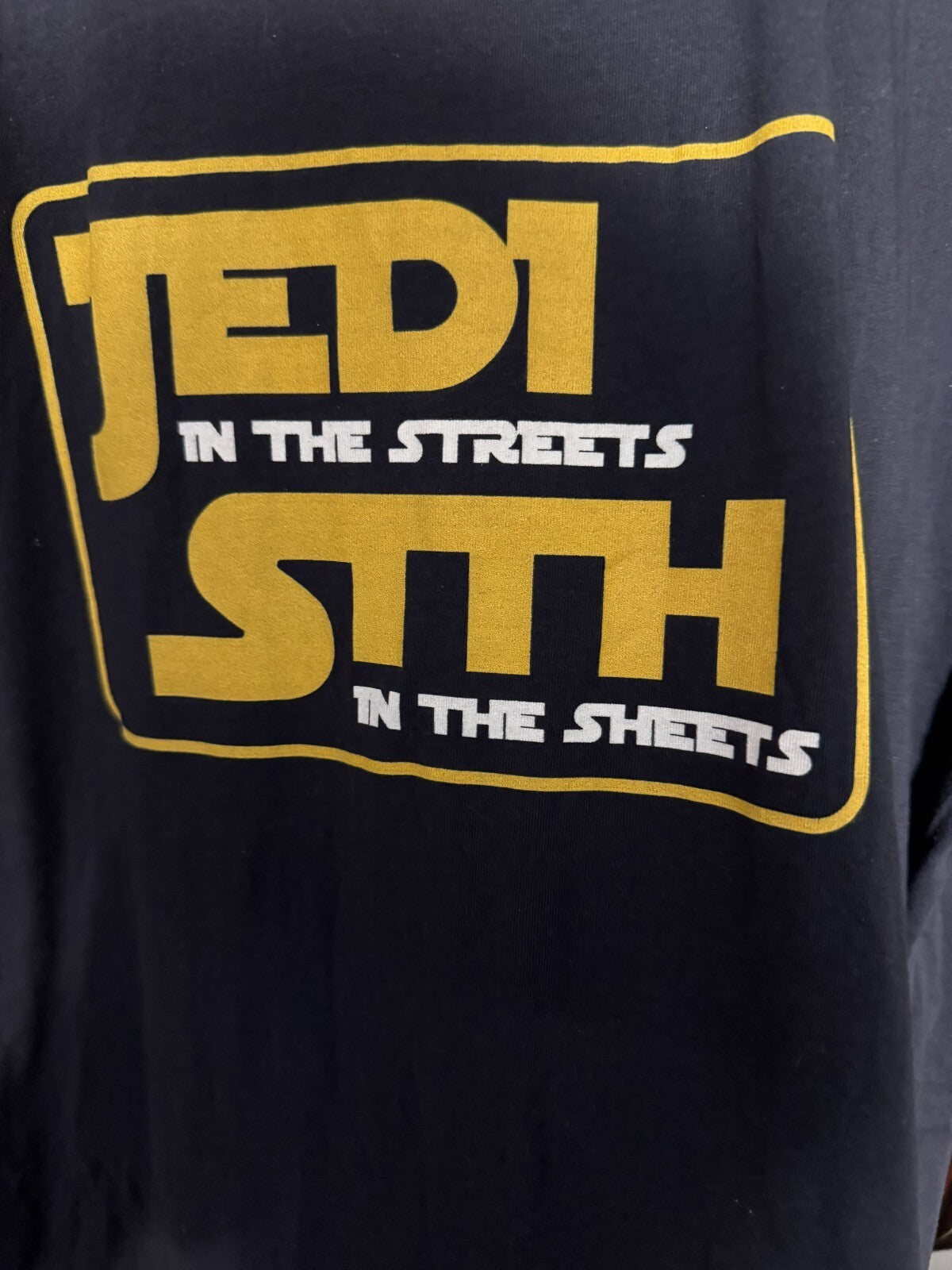 Star Wars Jedi in the Streets T Shirt Men's Size L Blue