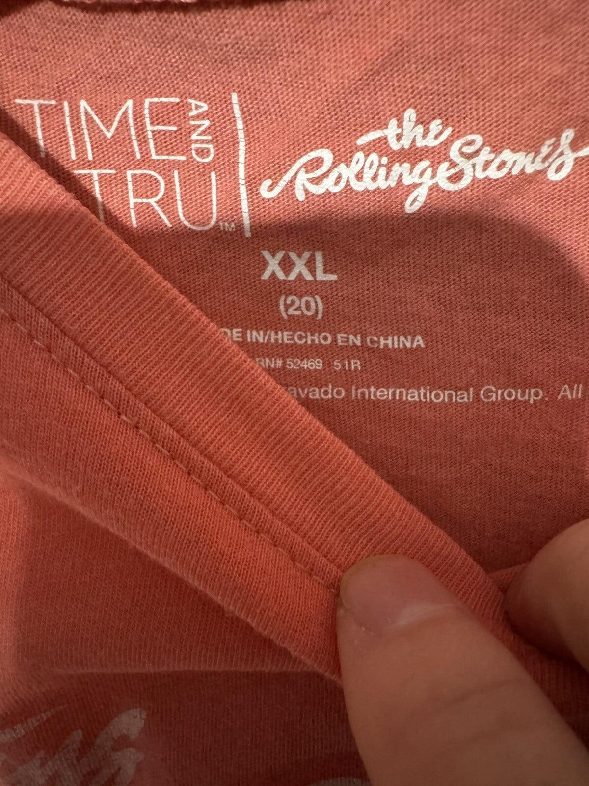 Rolling Stones Concert t-shirt Red Women's size XXL
