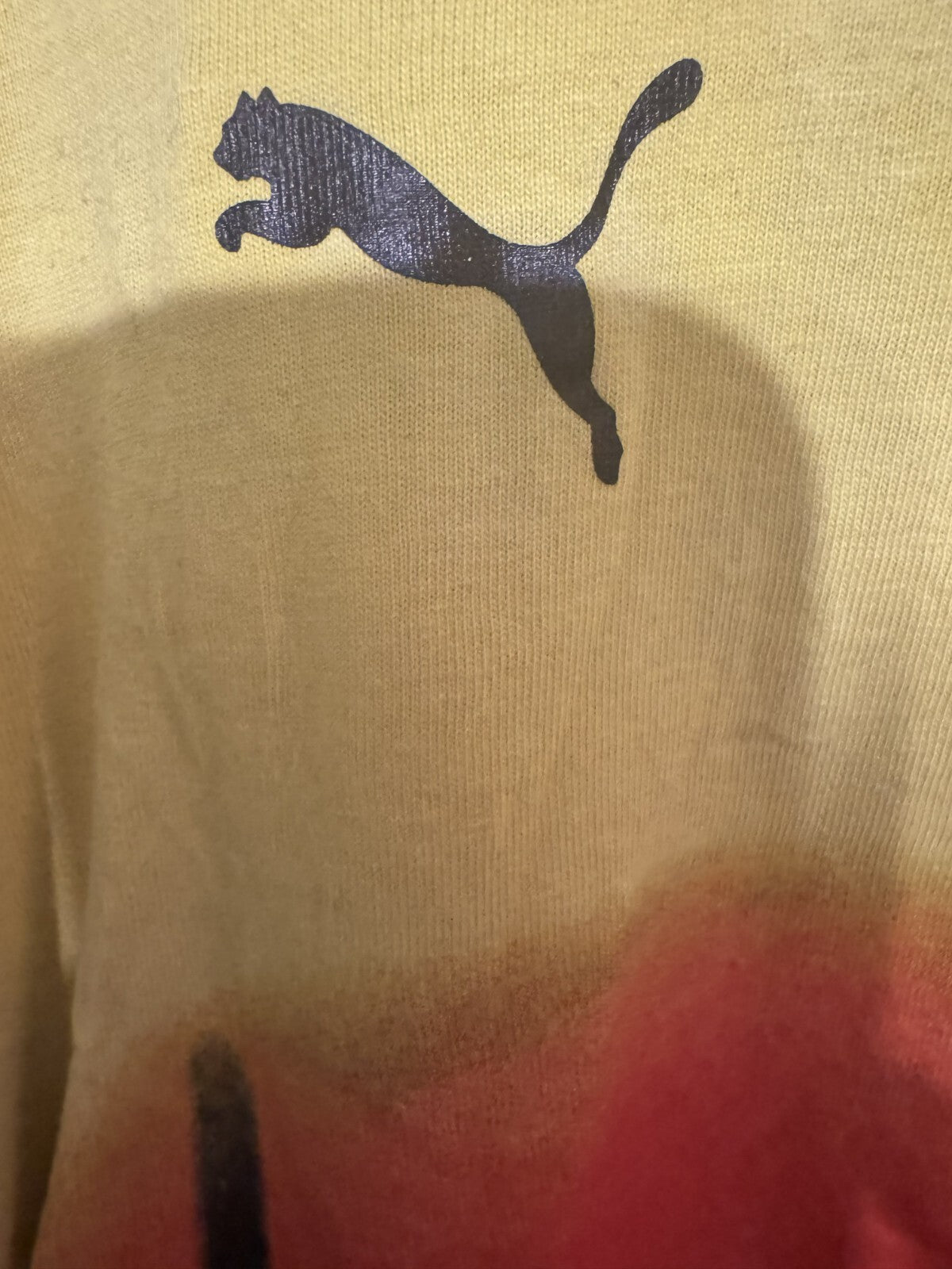 Ferrari Scuderia Las Vegas Puma T-Shirt Men's Sz M Yellow