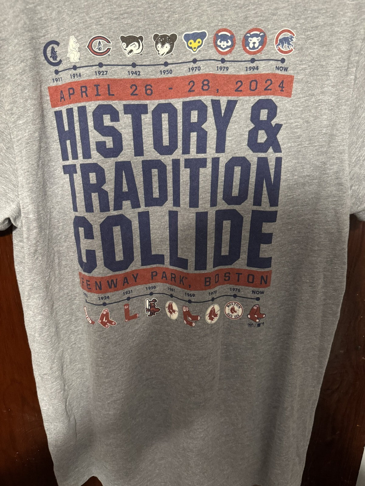 Boston Red Sox Chicago Cubs '47 Brand T-shirt Men's L Gray
