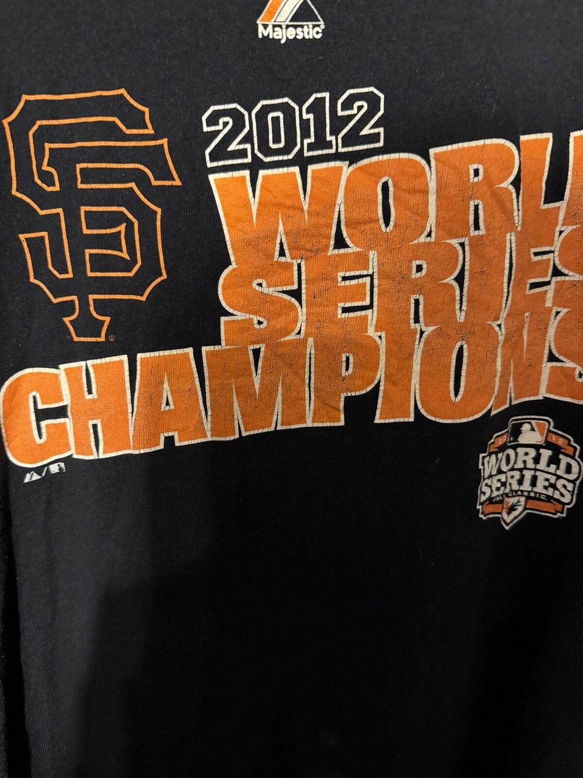San Francisco Giants 2012 World Series Champs T-Shirt Sz 2XL