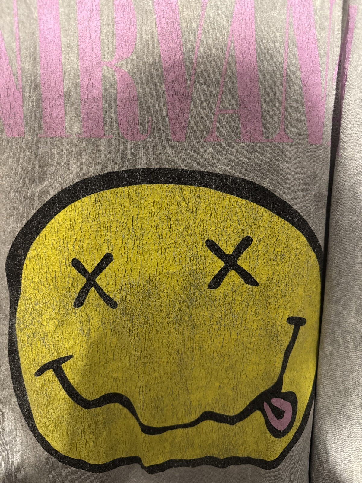 Nirvana t-shirt Gray Men's size XL