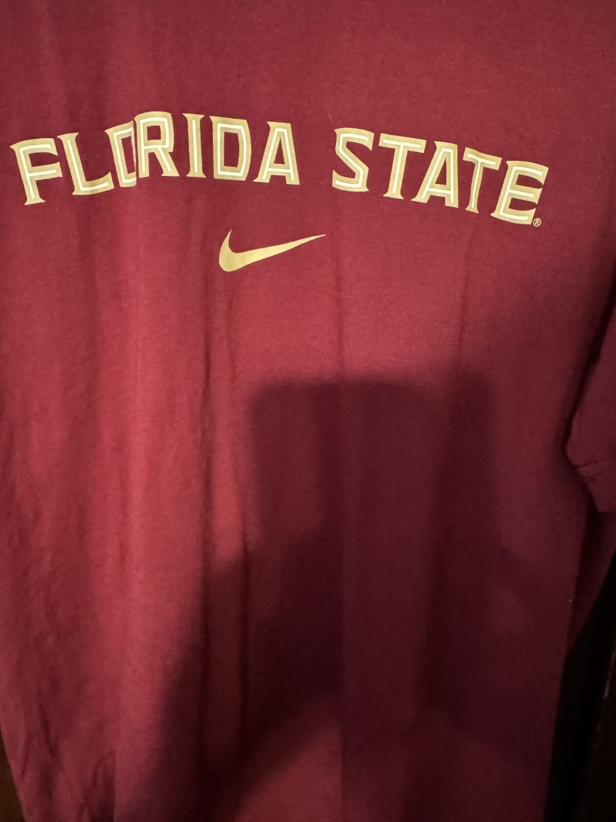 Florida State Seminoles FSU T-Shirt Men's Sz L Red Nike