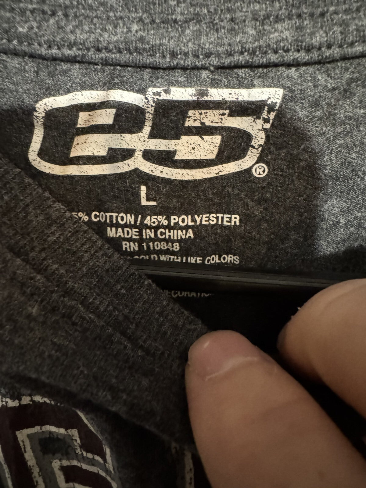 Texas A&M Aggies Tee Shirt Gray NCAA Logo E5 Men's Size L