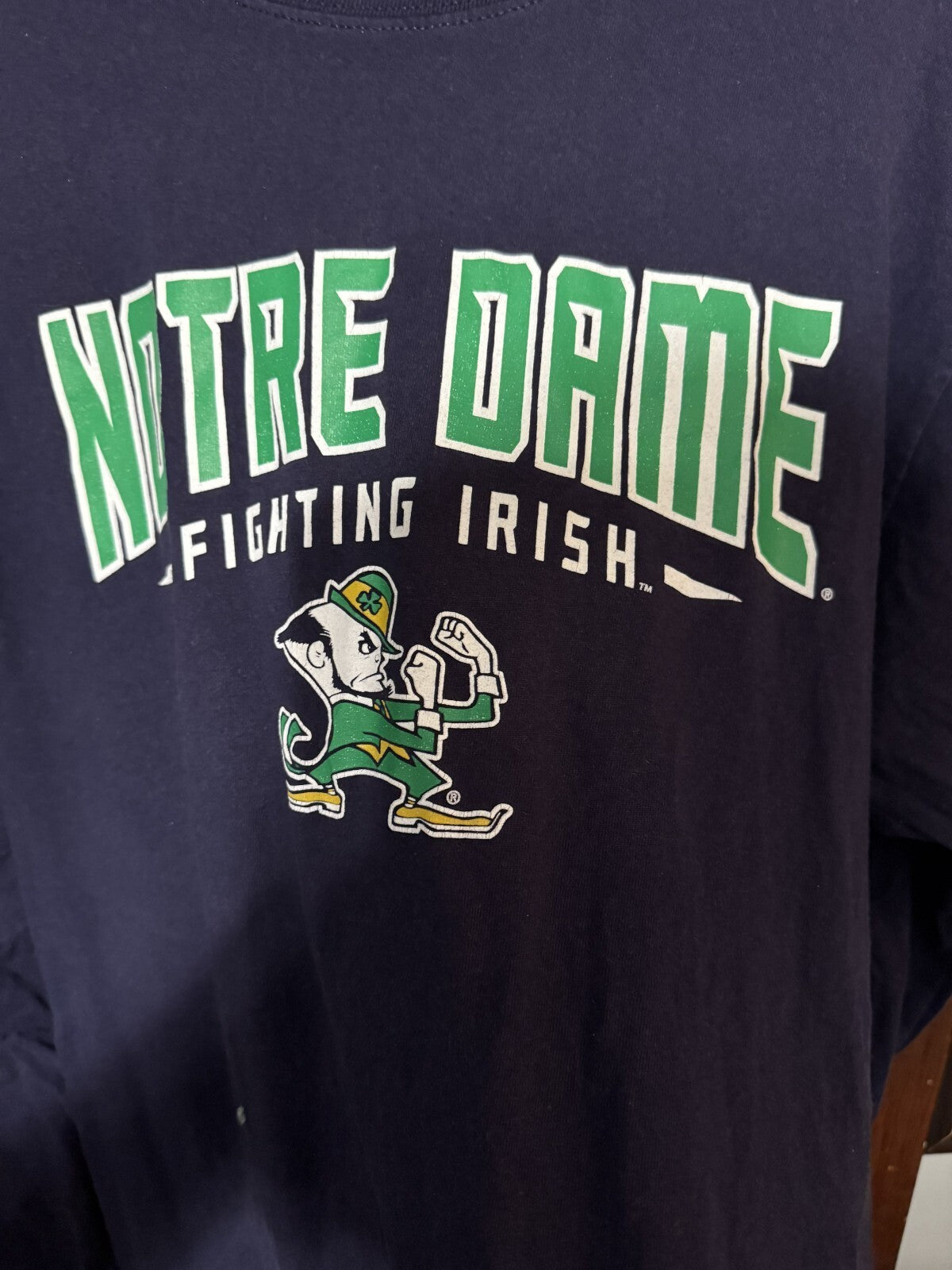 Notre Dame Fighting Irish Blue Knights Apparel TShirt Size L