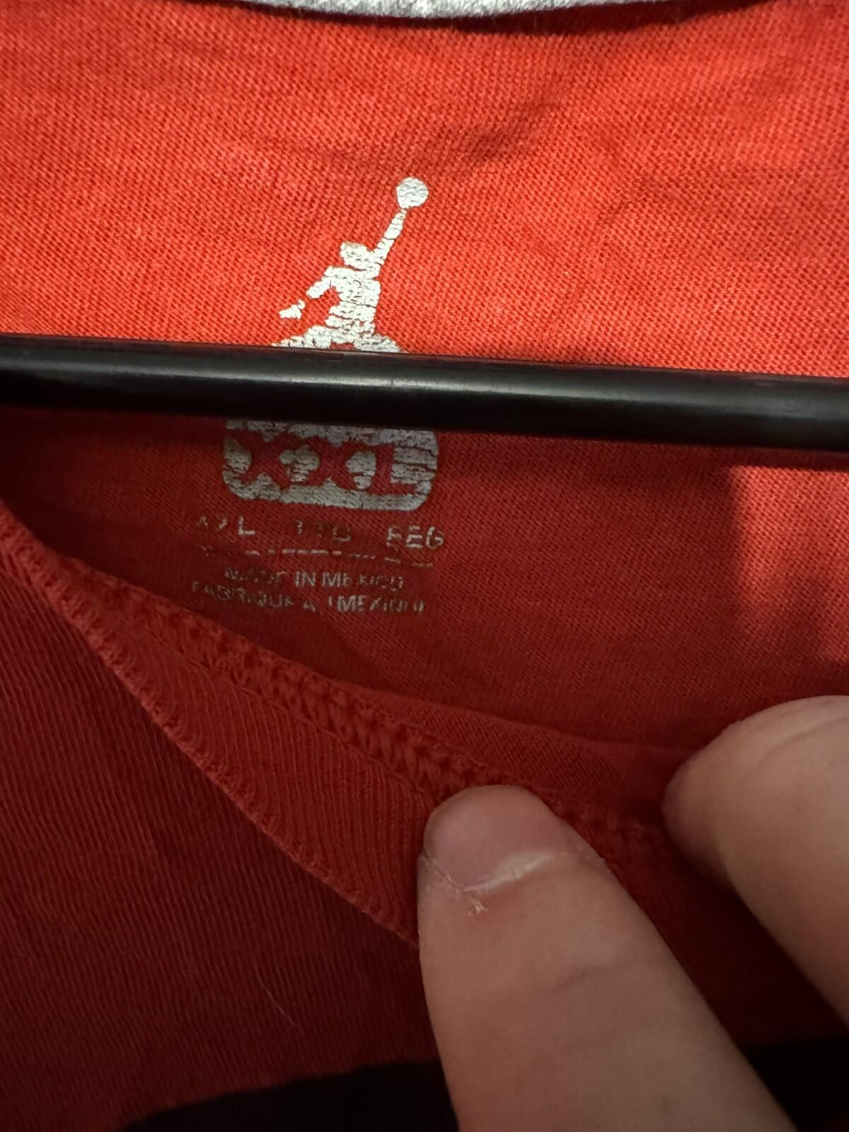 Nike Air Jordan Logo Jumpman t-shirt Men Sz XXL Red