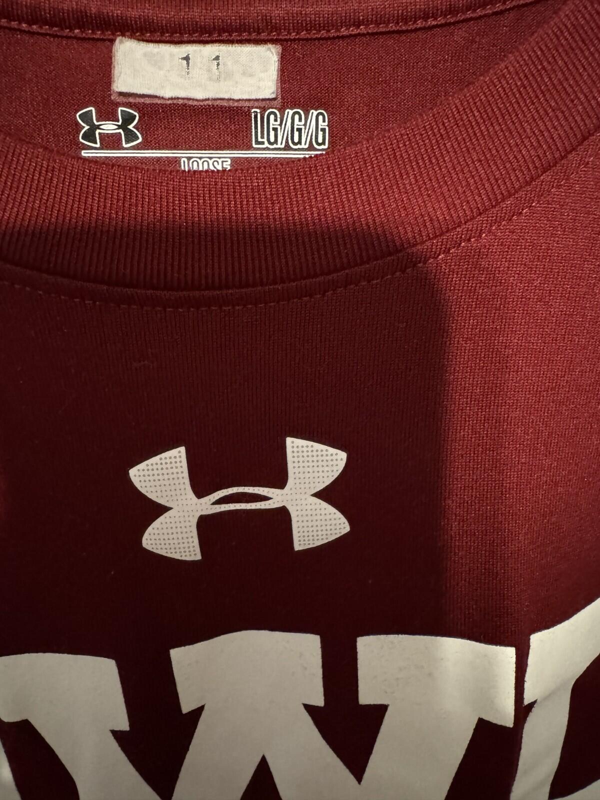 Temple Owls Under Armour Tee Burgundy Men's Size L