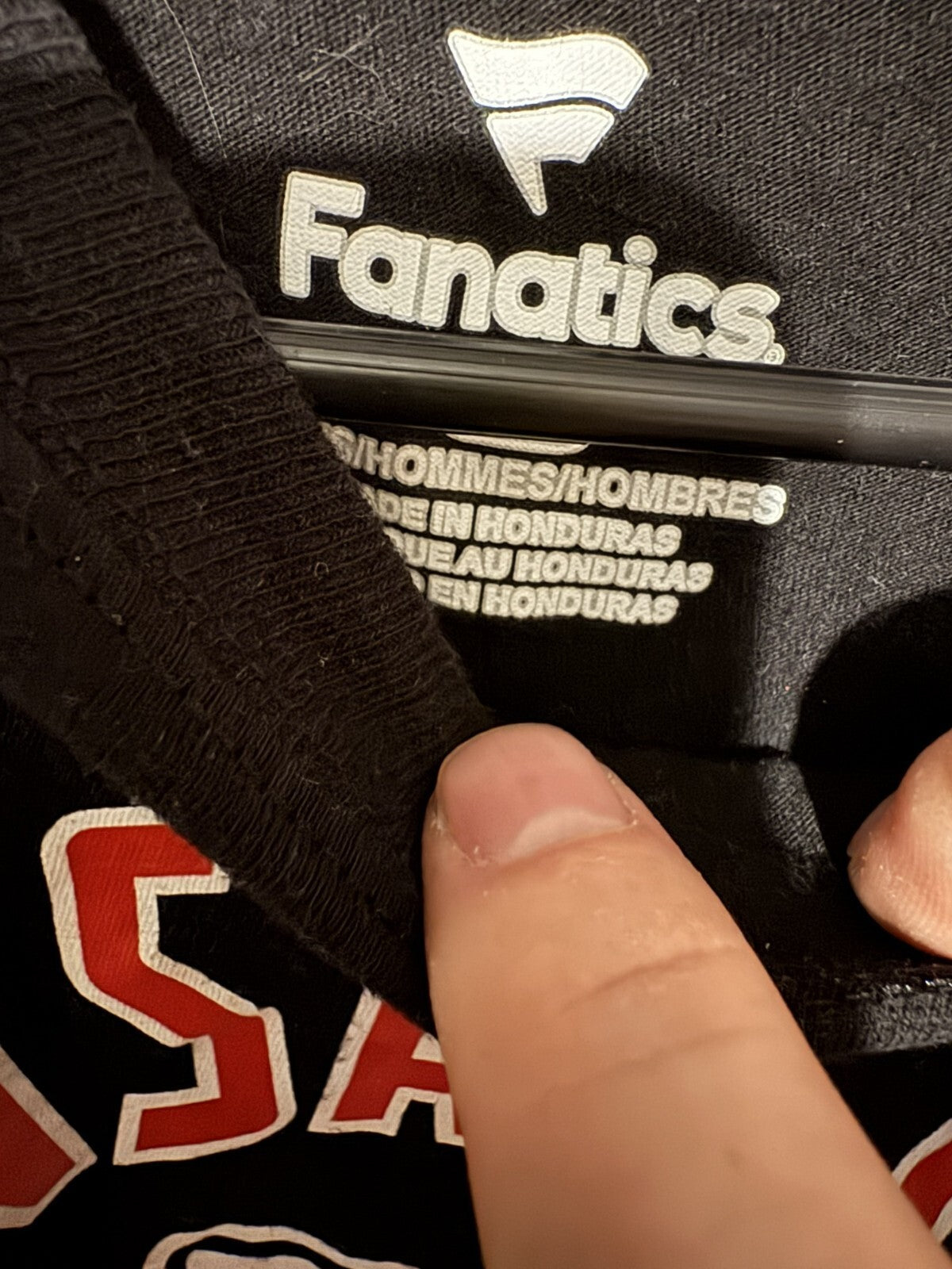 Kansas City Chiefs Black Fanatics L/S t-shirt Men's Size L