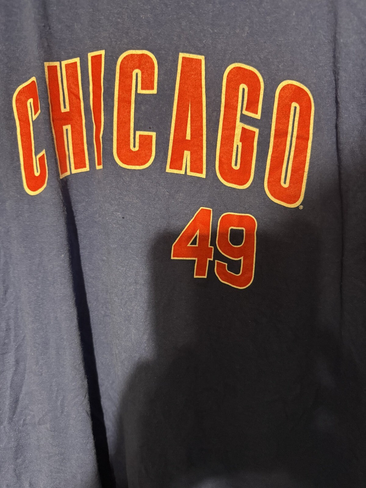 Chicago Cubs Jake Arieta T-shirt Men's Size M Blue