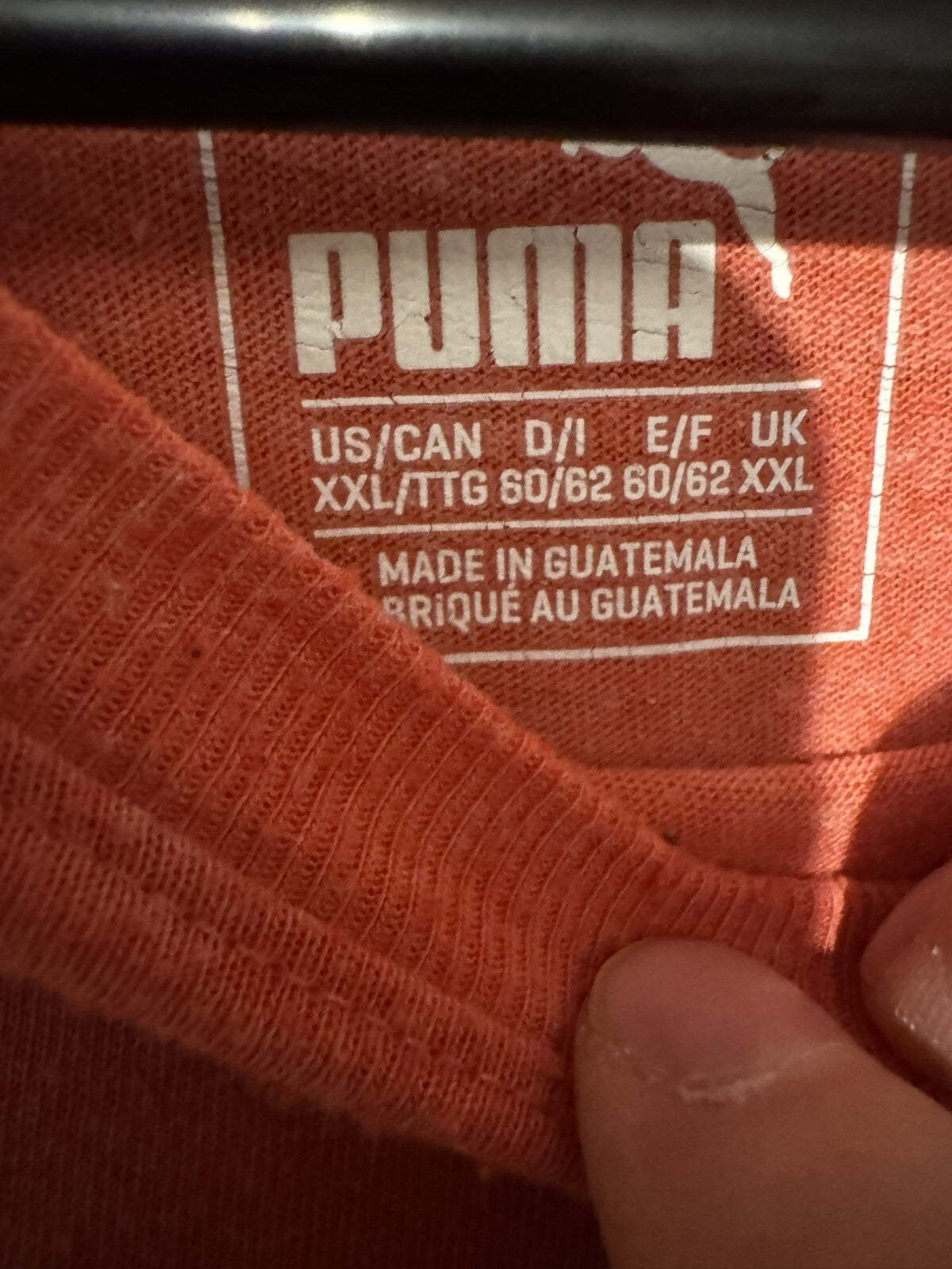 Puma Red Logo T-Shirt Men's Size XXL
