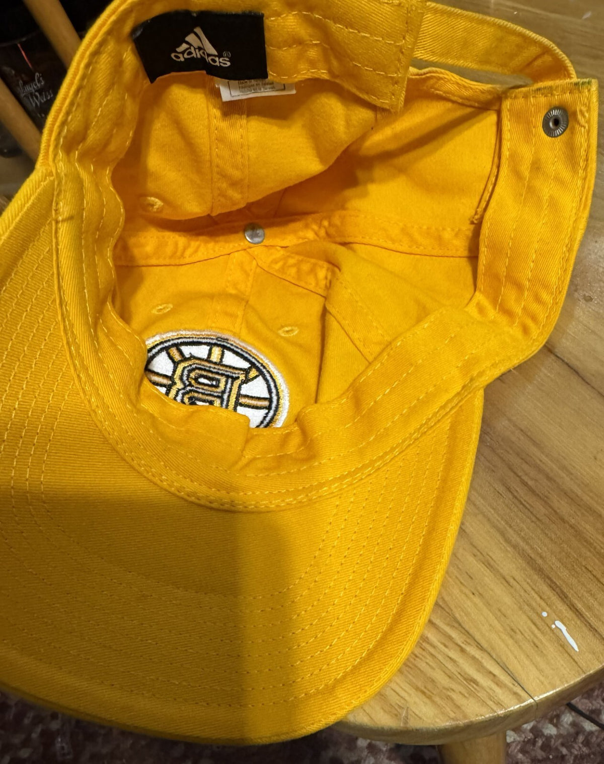 BOSTON BRUINS Dad Adidas Hat Yellow OSFA Adjustable NWOT