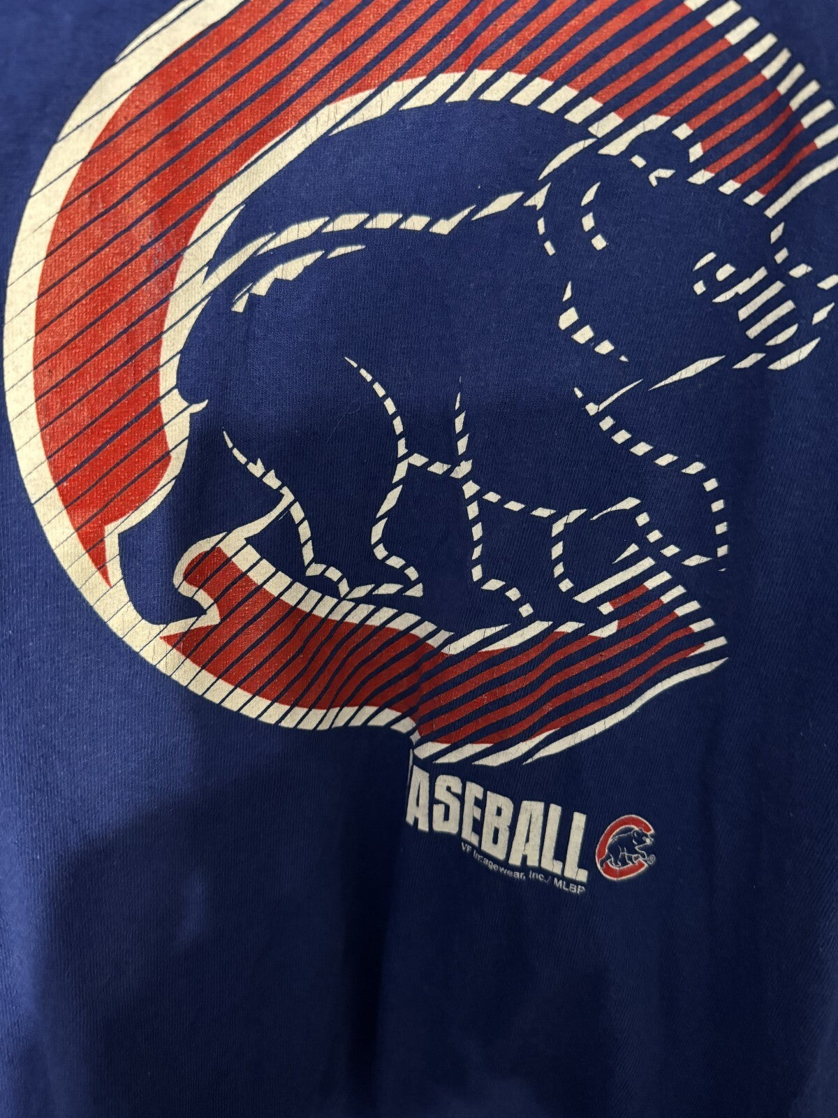 Chicago Cubs Short Sleeve T-shirt Men's Size L Blue
