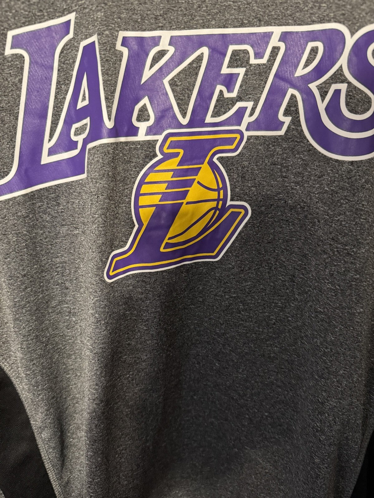Los Angeles Lakers Unk Men Size L Gray Long Sleeve T-Shirt