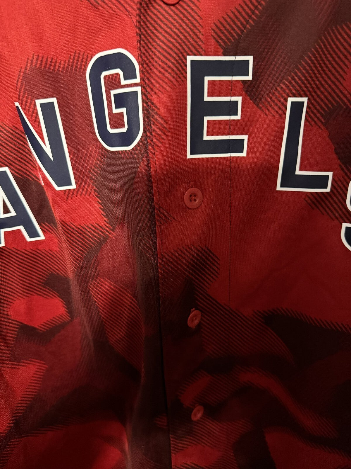 Los Angeles LA Angels of Anaheim Nike Jersey Red Mens Sz XXL