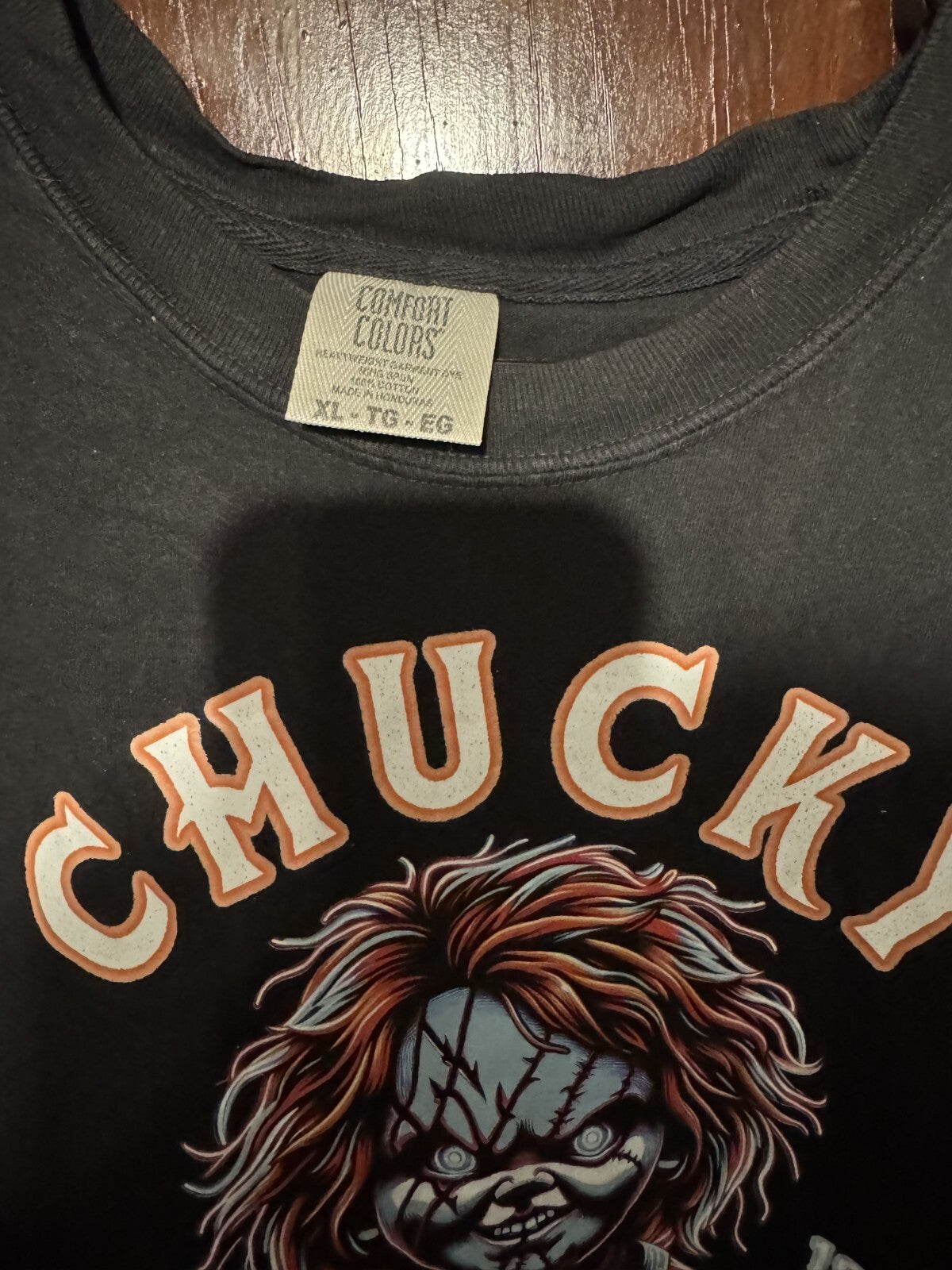 Chucky Child's Play Logo T-Shirt Men's Size XL Black Horror
