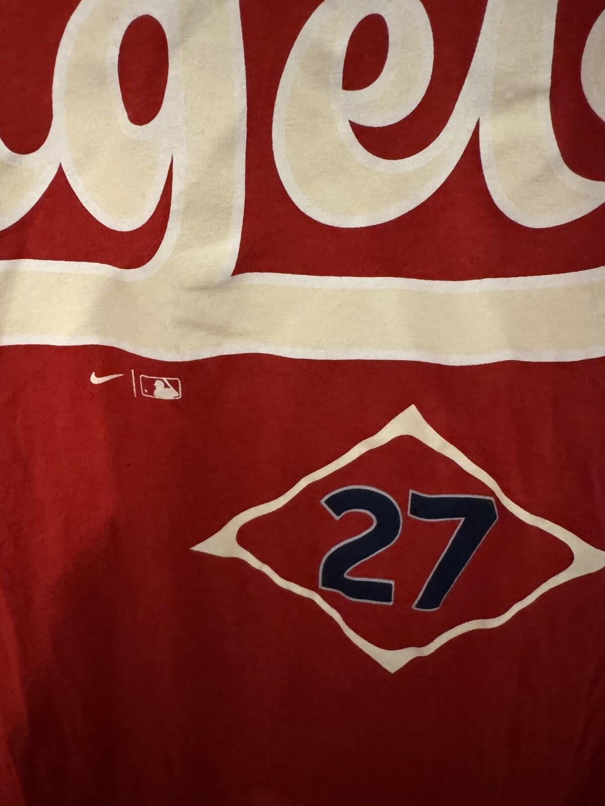 Los Angeles LA Angels of Anaheim Nike Mike Trout T-Shirt Men's Sz XL