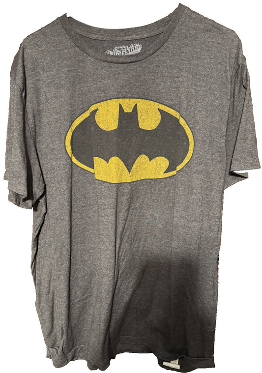 Batman Character T Shirt Men's Sz XL Gray DC Comics Old Navy