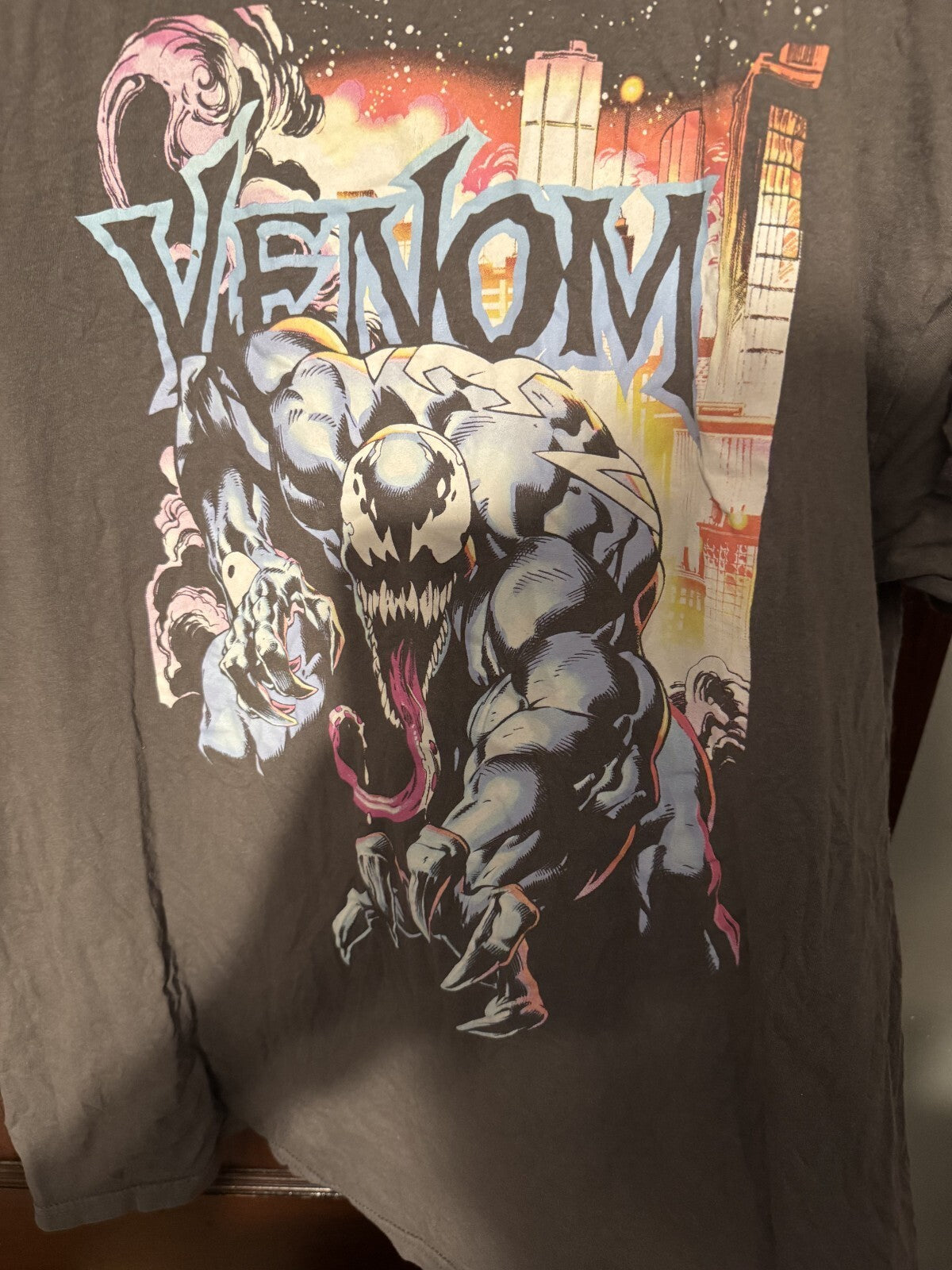 Venom Comic Book Marvel S/S Tee shirt Men's Size XXL Gray