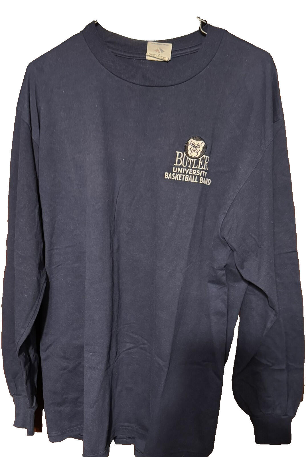 Butler University Bulldogs Basketball Band Blue L/S tee men’s size XL
